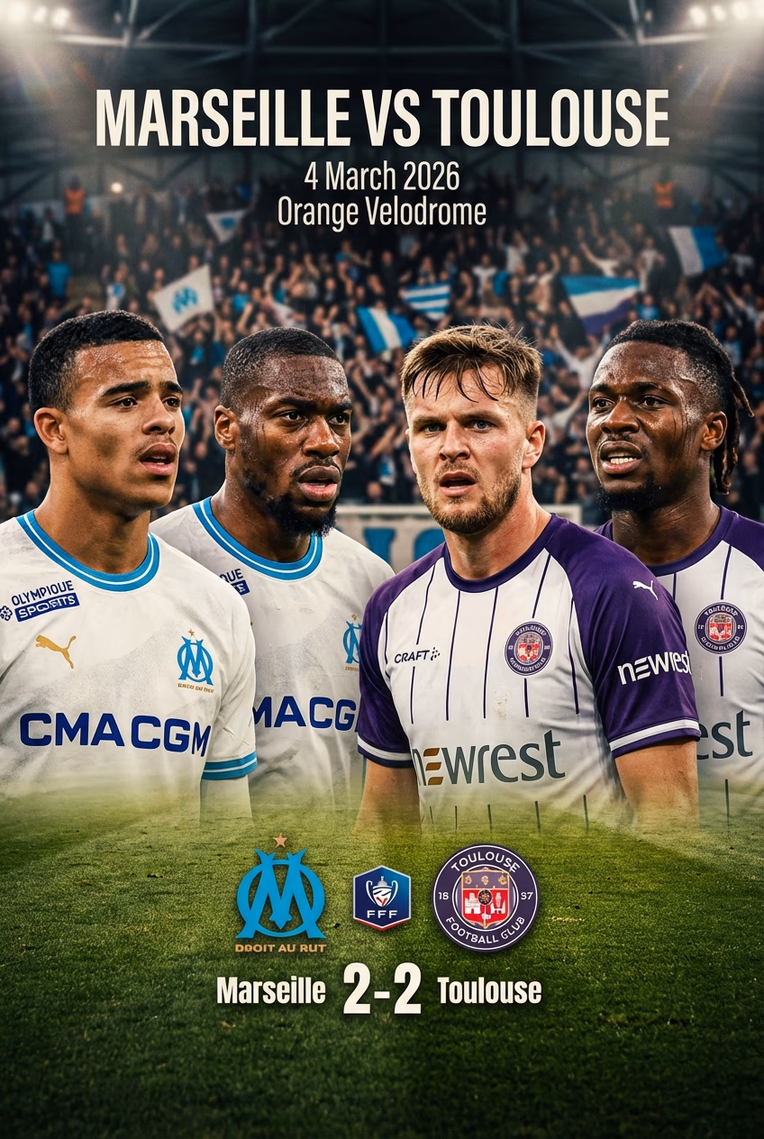 Shootout sucker punch: Toulouse halt Marseille’s cup bid at a stunned Vélodrome