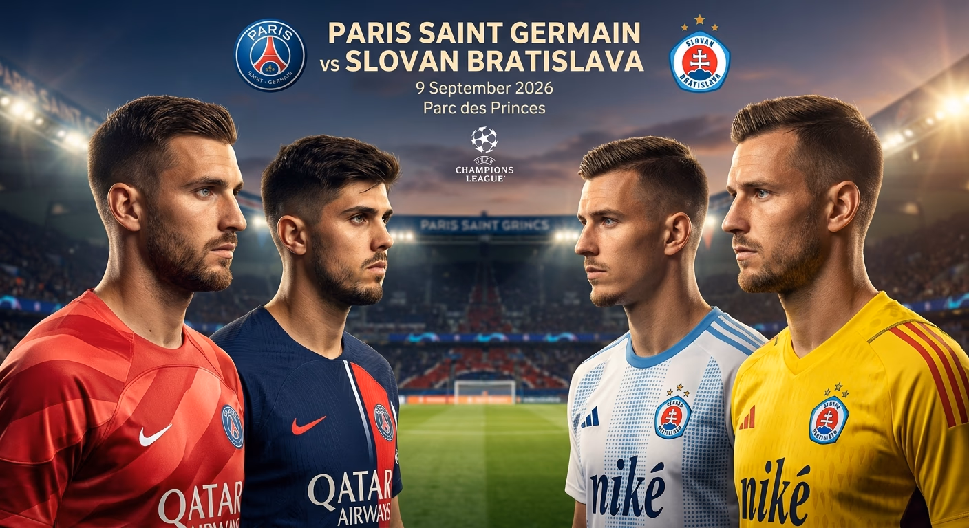 PSG Inicia Campanha na Liga dos Campeões Com Pressão para Marcar Cedo Contra Slovan Bratislava
