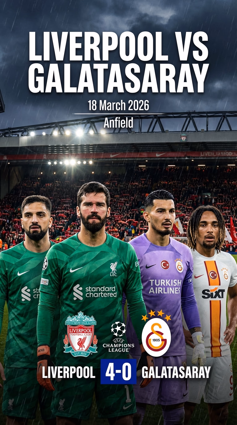 Reds Implacáveis: A Blitz de 4-0 do Liverpool Deixa o Galatasaray Sem Fôlego em Anfield