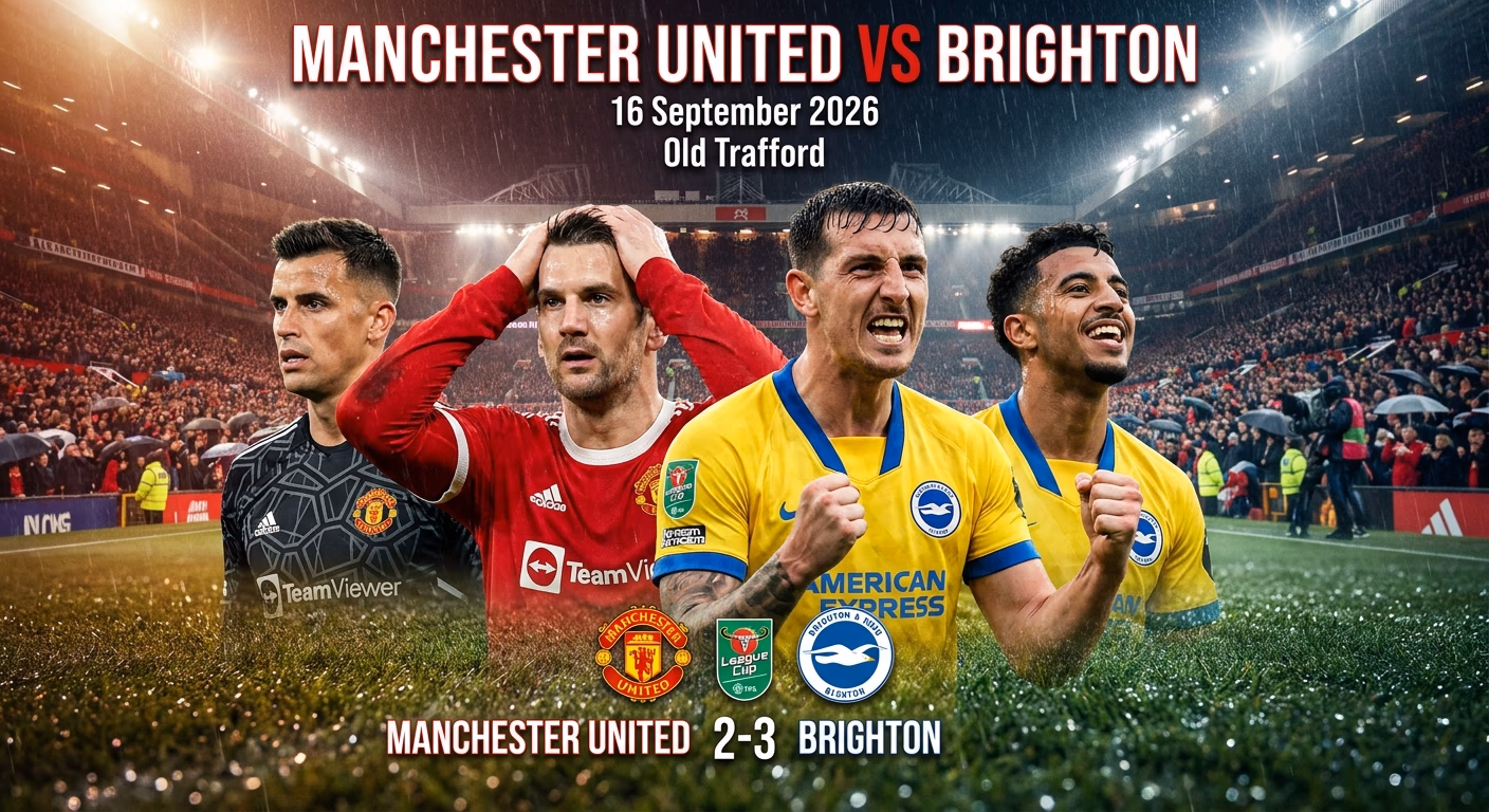 Colapso em Old Trafford: Brighton surpreende o Man Utd com gol de De Cuyper