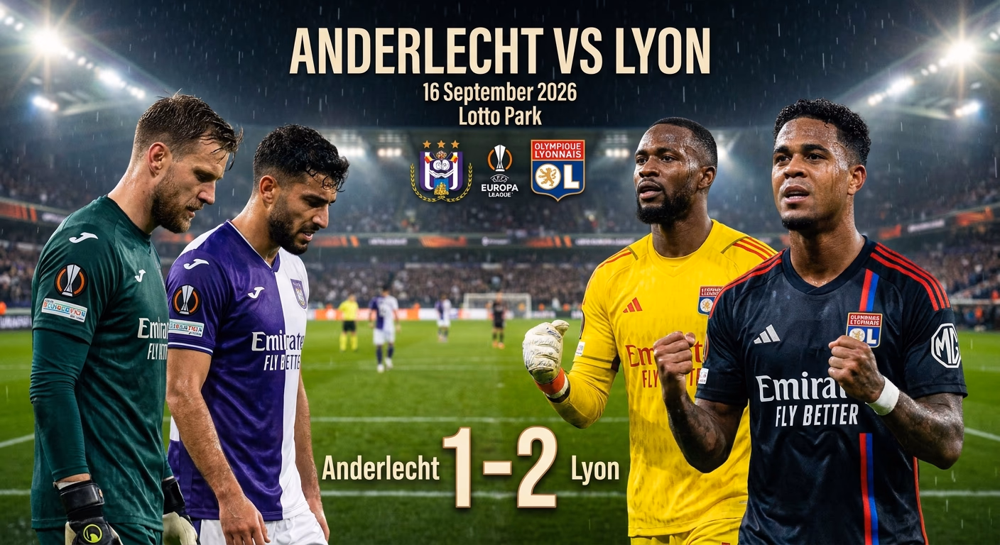 Blitz Inicial do Lyon Afunda o Anderlecht na Abertura da Liga Europa