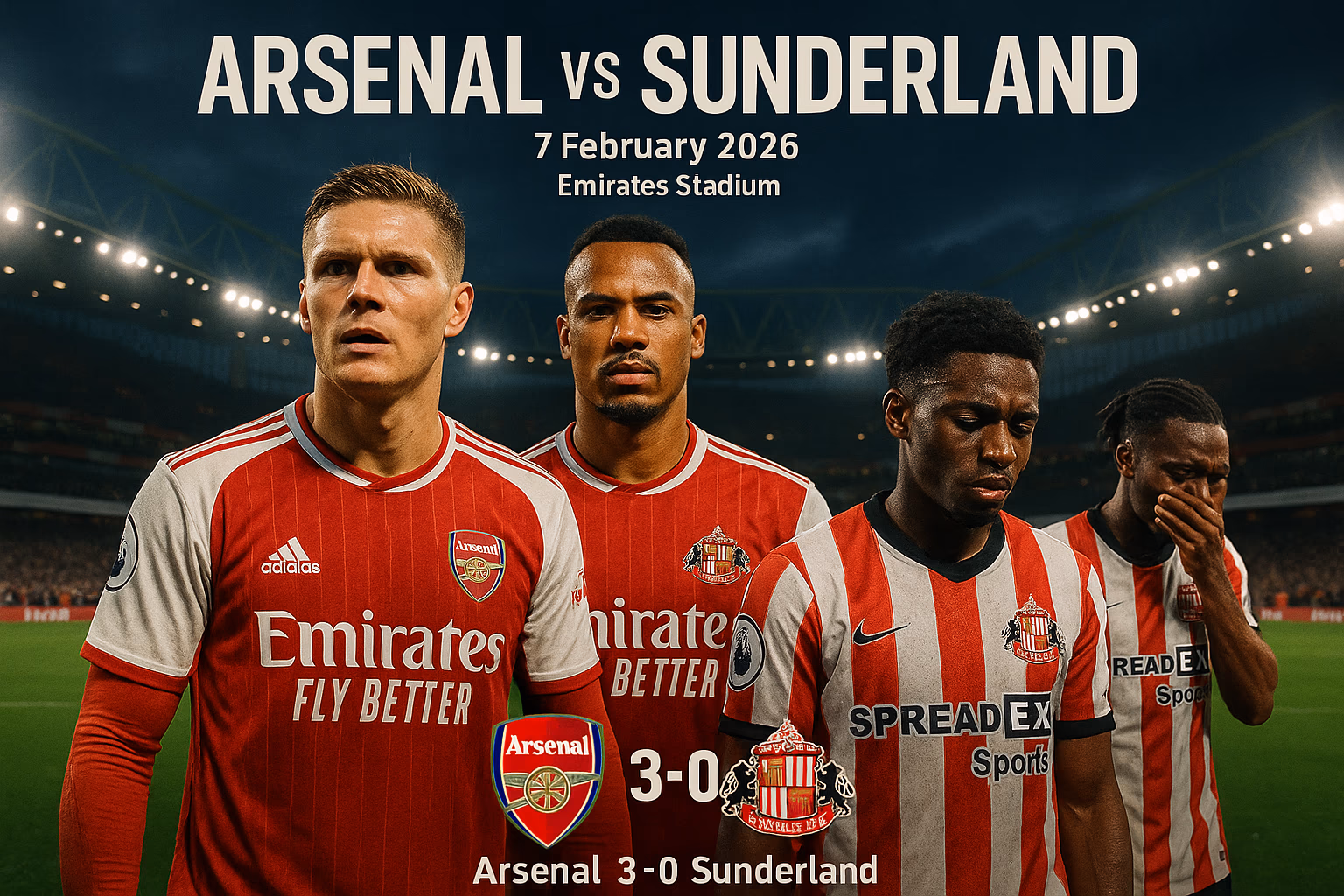 Arsenal 3–0 Sunderland — Premier League