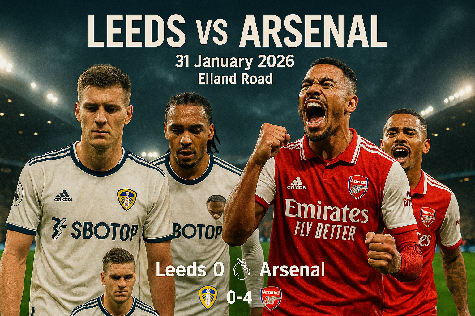 Leeds 0–4 Arsenal: Leaders hit the accelerator
