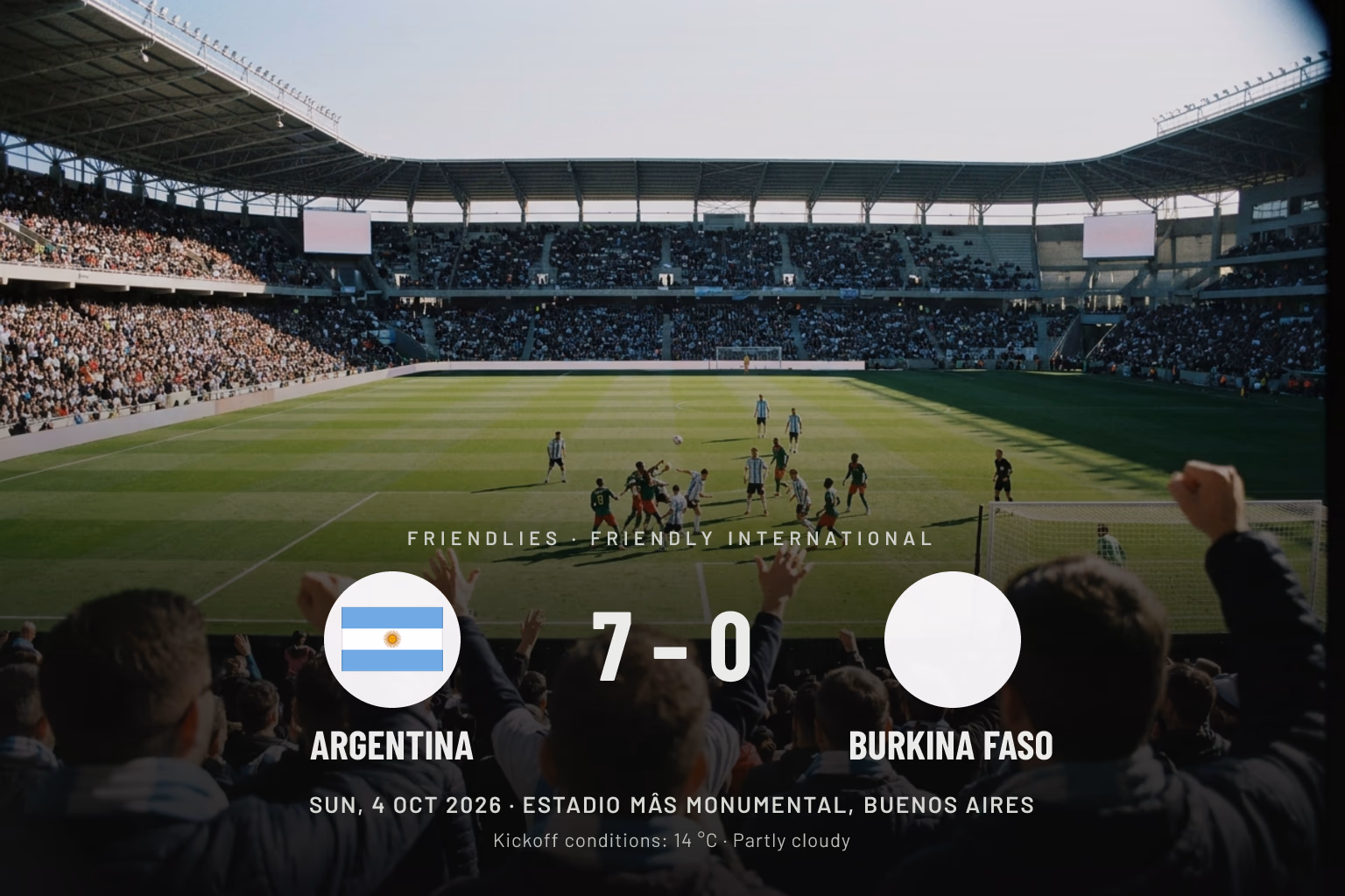 Argentina vs Burkina Faso